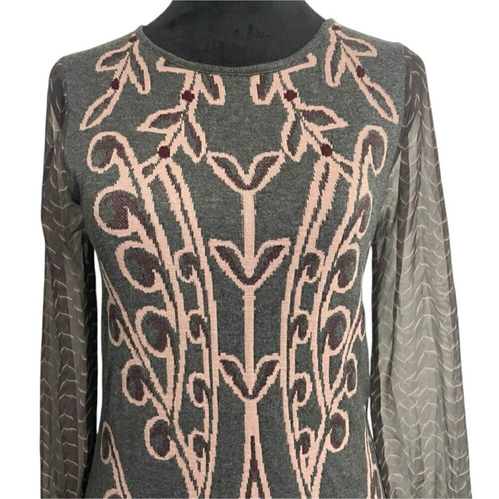 Anthropologie Knitted & Knotted Size XS Long Sleeve Dress Classy - Picture 2 of 9